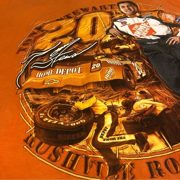 Vintage NASCAR Tony Stewart #20 Double Sided Orange Mens Large Chase Authentic - Picture 4 of 14